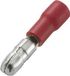 TRU COMPONENTS 1572193 Ronde connector Rood 100 stuk(s)