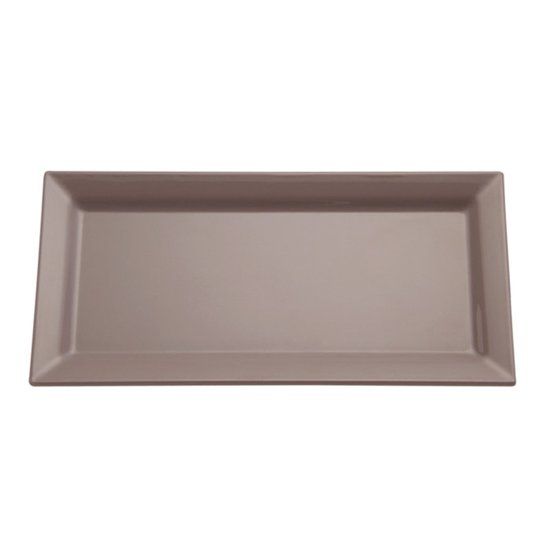 APS Melamine serveerplateau pure color - 35 -5x18 cm - taupe - Set van 2 stuks