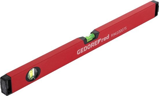 Gedore red waterpas R94100075 600 mm, aluminium, 2 libellen