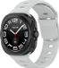 By Qubix - Solid Sportband - Grijs - Geschikt voor Samsung Galaxy Watch Ultra / Ultra 2 - 47mm