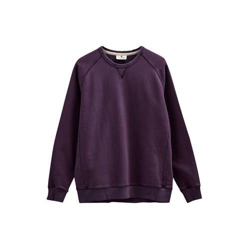 Anerkjendt Sweater met Backprint Donkerpaars