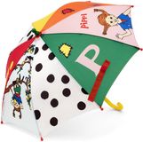 Pippi Kinderparaplu wit met print