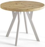 ALPİ Artisan Ronde Tafel Uitschuifbare, Eettafel, Diameter 120 cm - 220 cm, Verzameling Ovo