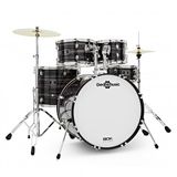 Gear4music BDK-22 Rock Drumkit, Black Oyster