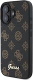 Guess GUHMP16SPGPYSK iPhone 16 6.1" zwart/zwart hardcase Peony Script MagSafe