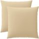 vidaXL - Kussensloop - 2 stuks - HEERLEN - Beige - 65 x 65 cm - Polyester