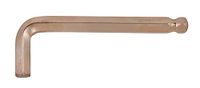 KS Tools 962.0449 BERYLLIUMplus Binnenzeskant haakse stiftsleutel, 10 mm, met kogelkop