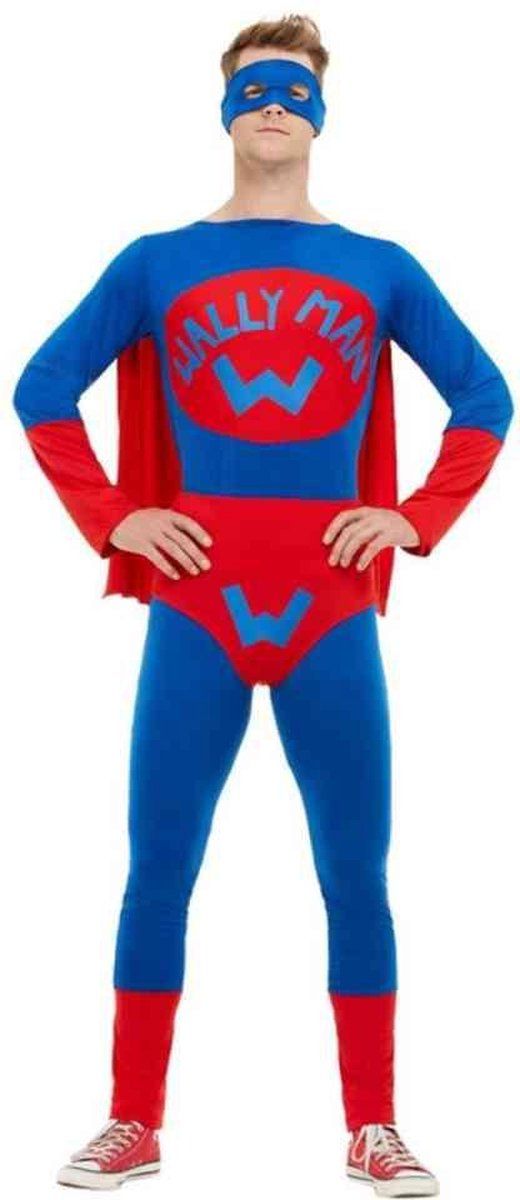 Smiffys Wallyman Costume - Blue/Red - Size S