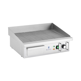 Royal Catering Elektrische grillplaat - 550 x 350 mm - Ribbed + Flat - 3.000 W