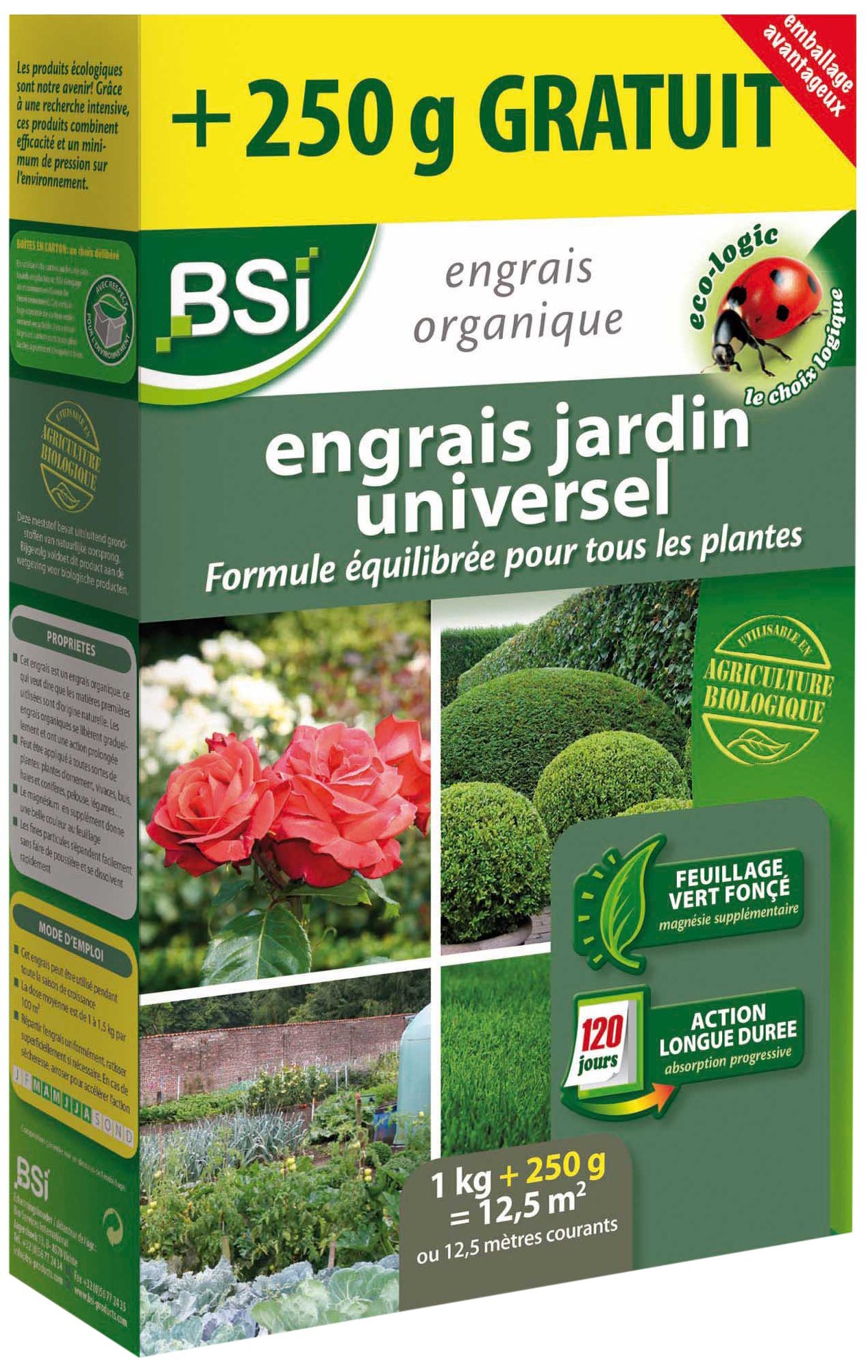 Bsi Universal Organic Garden meststof voor 12,5 m