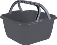 Bo-Camp - Afwasbak Camping - Vierkant - 13 Liter - Grijs