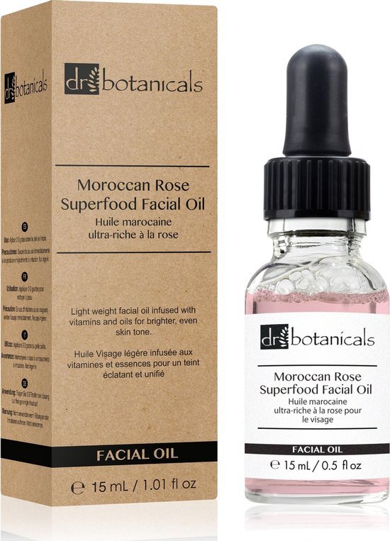 Dr Botanicals Moroccan Rose Superfood Facial Oil - 15 ml