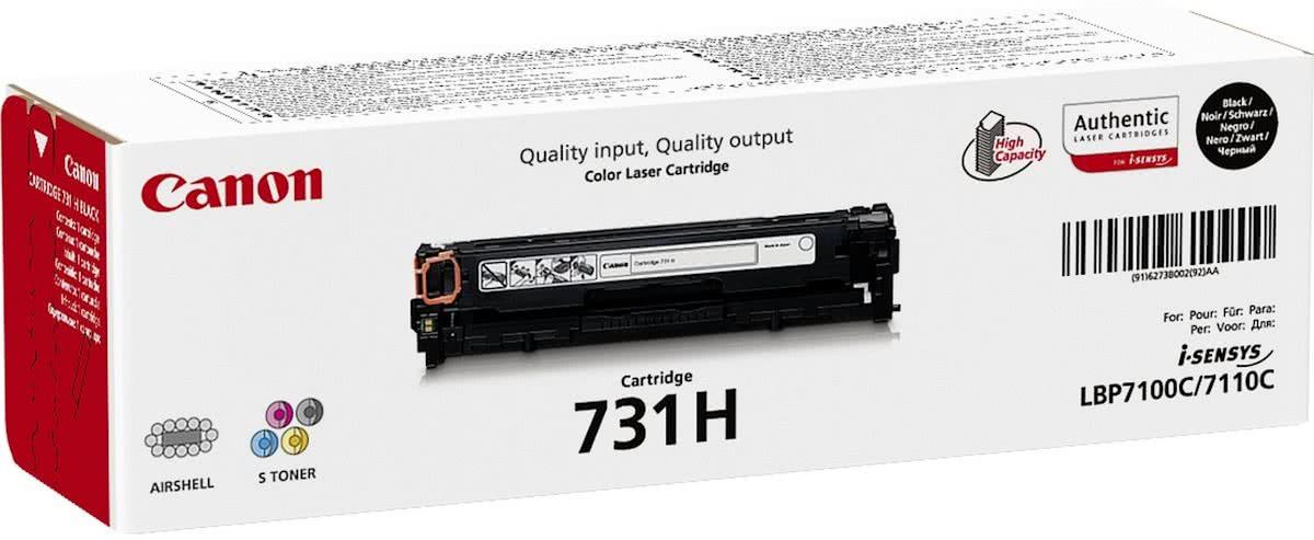 Canon 731HBK - Tonercartridge / Zwart / Hoge Capaciteit Originele Tonercartridge