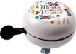 Disney Fietsbel Minnie Mouse Flowers Junior 8 Cm Wit