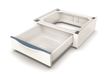 Meliconi Base Torre Extra L60 - Kit d'empilage - Avec tiroir de rangement - Lave-linge et sèche-linge - Max 250 kg - 62,5 x 24,5 x 60 cm
