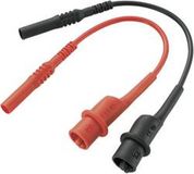 Voltcraft MS-10-BK Veiligheidsmeetsnoerenset Banaanstekker 4 mm Krokodilklem 10.00 cm Zwart, Rood 1 stuk(s)