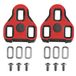 Exustar schoenplaatjes e-arc11 7° anti-slip rood