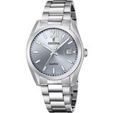 Festina F20707/1 Heren Polshorloge Analoog Staal Zilverkleurig Grijs