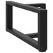 VidaXL Salontafelpoten 2 stuks T-vormig 60x25x(30-31) cm staal zwart