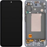 MP Samsung Écran avec Touchscreen MP compatible avec Samsung Galaxy A56 A566, avec Cadre, Version OLED, Noir