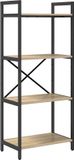 vidaXL Boekenplank - 4-laags - 56 x 34 x 133,5 cm - Bewerkt hout - Sonoma Eik
