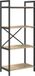 vidaXL Boekenplank - 4-laags - 56 x 34 x 133,5 cm - Bewerkt hout - Sonoma Eik