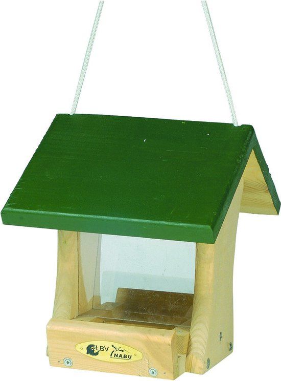Wildbird Voederhuis Groen Dak Reno - Voederhuis - Vogel - Hangend - Hout - Groen