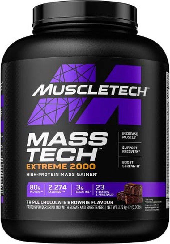 Muscletech Mass Tech Extreme 2000 (6lbs) Triple Chocolate Brownie