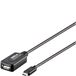Renkforce RF-5067256 USB-kabel USB 2.0 USB-C stekker, USB-A bus 10.00 m Zwart Actief met signaalversterking, Vergulde steekcontacten