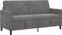 vidaXL Sofa met opbergruimte Donkergrijs 172 x 78 x 87 cm Polyester