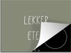 Merkloos KitchenYeah® Inductie beschermer 59x52 cm - Keuken - Spreuken - Lekker eten - Quotes - Inductie kookplaat accessoire