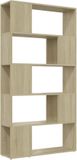 vidaXL Boekenkast/kamerscherm 80x24x155 cm bewerkt hout sonoma eiken