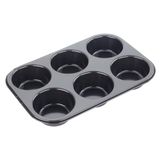 Tala Performance Muffinvorm voor 6 Muffins – Antiaanbak Bakplaat voor Muffins en Cupcakes, Metalen Vorm met Gelijkmatige Bruining, Eenvoudig te Reinigen, Ovenbestendig, 26,8 x 15,9 x 3 cm