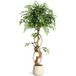 Plantes Artificielles – Tronc Courbé Élégant – Feuillage Réaliste – Intérieur Bureau Maison – 66×18×120 cm