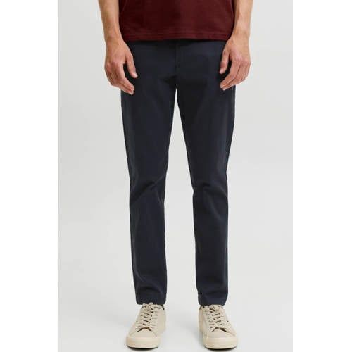 JACK&JONES JPSTMARCO ADAM BELTED CHINO Jongens Broeken Blauw Slim Fit Katoen/Elastaan