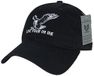 Rapiddominance Relaxed Graphic Cap met Live Free or Die, Zwart