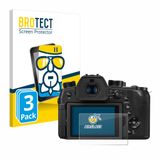 BROTECT Screenprotector 3 Stuks voor Panasonic DC-FZ1000 II / DC-TZ200 Beschermglas transparant