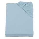 SETEX Ademend jersey hoeslaken, waterdicht, 100% katoen, laken in lichtblauw, 140 x 200-160 x 200 cm groot hoeslaken