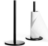 Excellent Houseware Keukenrolhouder 15x32cm zwart RVS