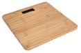 Omega Balance de salle de bain, écran LCD, bambou, capacité 180 kg, marron, 280 x 280 mm