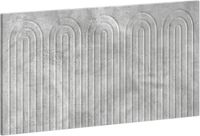 vidaXL - Wandgemonteerd - Hoofdbord - ALKMAAR - Betongrijs - Bewerkt - hout