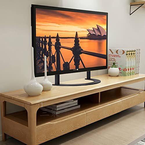 Generic Tafelmodel tv standaard tafelmodel tv basis met paneel uit één stuk tv basisstandaard