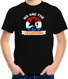 Bellatio Decorations Shoppartners Bv Zwart fan t-shirt voor kinderen - we are the champions - Holland / Nederland supporter - EK/ WK shirt / outfit 134/140