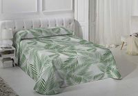 VIALMAN Lichtgewicht sprei Sofia 30 Eenpersoonsbed | Dekbedovertrek Kleur Groen | Quilt maat 180 x 270 cm, Sprei Bed & Sofa Sprei Groen