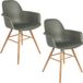 Zuiver Albert Kuip Fauteuil Vert - Set van 2
