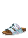 LICO Sandalen 'Bioline Flower' pastelblauw / mintgroen / rosa