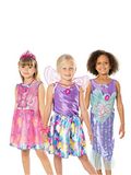 Rubies Barbie prinsessenbox voor meisjes, 3 sets met rokken en top, tiara, haarelastiek en stickers, officiële mattel voor verjaardag, Kerstmis, geschenken en spelletjes