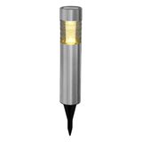 Well Home Solarlamp van roestvrij staal met glazen kap en warmwitte LED, Ø 6 x 27 cm