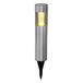 Well Home Solarlamp van roestvrij staal met glazen kap en warmwitte LED, Ø 6 x 27 cm