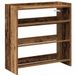 vidaXL Schoenenrek 60x25x62 cm Bewerkt Hout Oud Houtkleurig